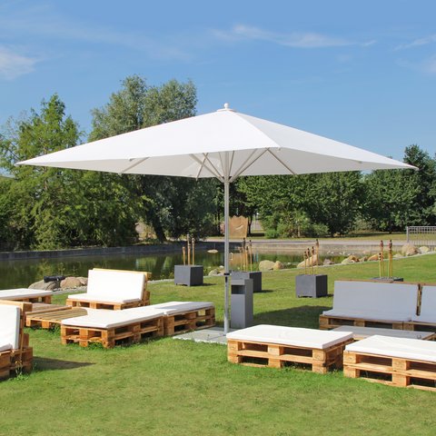 Schirm 4 x 4 m weiß 
                        - Artikel-Nr: 203022, 
                        © Alle Rechte bei CongressTeam Dresden GmbH